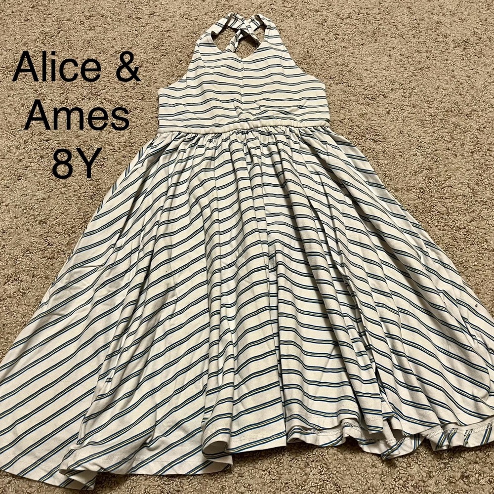 Alice & Ames Retro Stripe Pinafore Dress